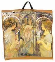 Taška 55x50cm silná Alfons Mucha 