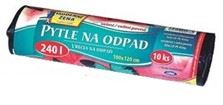 Pytel na odpad 240L 100x120cm - černá, extra silné (1role)