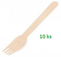 Vidlička ze dřeva 16 cm ECO, baleno po 10ks