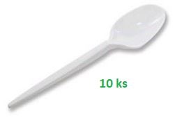 Kávová lžička bílá BIO (CPLA) 12,5cm