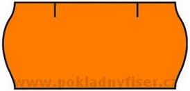 Etikety Contact 26x12 oranžové