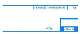 Etiketa do váhy s potiskem 58x43 mm (1role-1000ks)