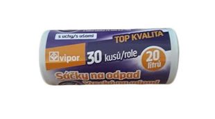 Sáček do koše 20L bílý s uchy