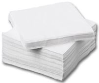 Ubrousky 1vrst. bilý ECO 30x30 (70ks)