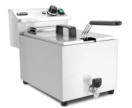 Hluboká fritéza XL s vypouštěcím kohoutkem, HENDI, Profi Line, 10L