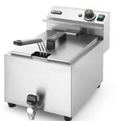 Ruční fritéza s vypouštěcím kohoutem, 8 l, HENDI, Profi Line, 8L
