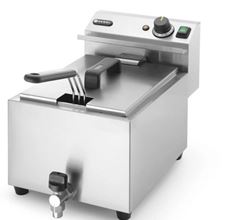 Ruční fritéza s vypouštěcím kohoutem, 8 l, HENDI, Profi Line, 8L