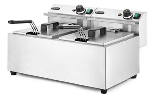 Ruční fritéza, 2 × 8 l, HENDI, Profi Line, 16L