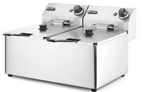 Fritéza Kitchen Line - 2x 8L, HENDI, Kitchen Line, 16L