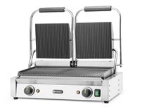 Kontaktní gril - double verze Celá vroubkovaná, HENDI, horní i spodní část vroubkovaná