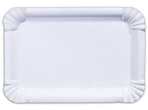 Papírový tácek č.3 11x17cm bílý IDEAL